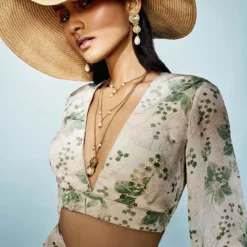 Birds Of A Feather Layered Necklace -Anita Dongre shop S23NN04 2